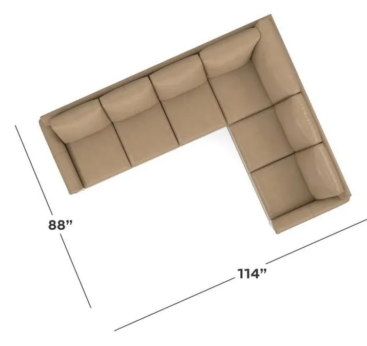 Bassett 3887-LLSECTLR Carolina Leather Large L Shape Sectional Bassett 3887-LLSECTLR Carolina Leather Large L Shape Sectional