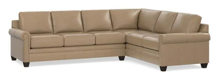 Bassett 3887-LLSECTLR Carolina Leather Large L Shape Sectional Bassett 3887-LLSECTLR Carolina Leather Large L Shape Sectional