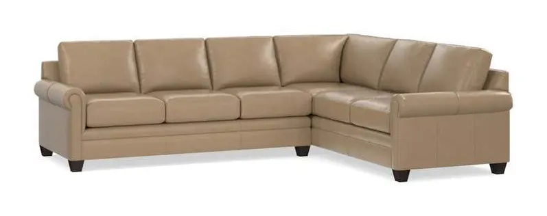 Bassett 3887-LLSECTLR Carolina Leather Large L Shape Sectional Bassett 3887-LLSECTLR Carolina Leather Large L Shape Sectional
