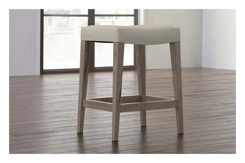 Bassett 4021-0188F Vail Maple Fabric Saddle Stool Bassett 4021-0188F Vail Maple Fabric Saddle Stool