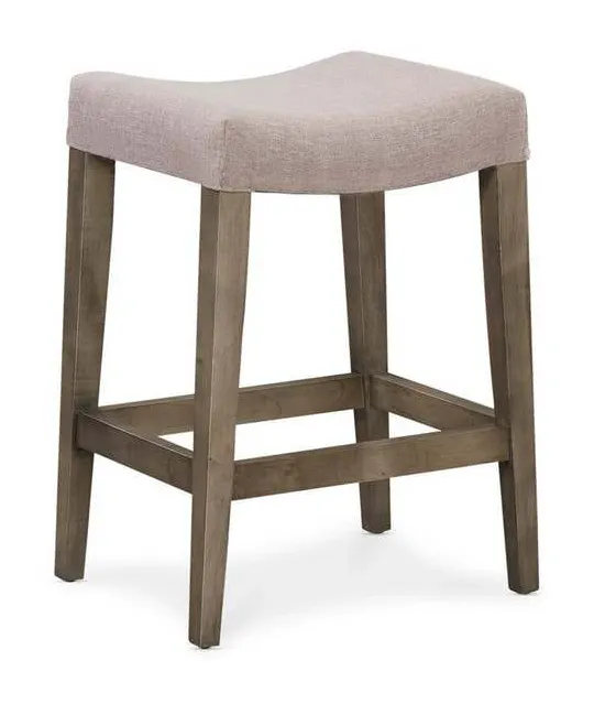 Bassett 4021-0188F Vail Maple Fabric Saddle Stool Bassett 4021-0188F Vail Maple Fabric Saddle Stool