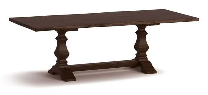 Bassett 4021-9042HLE Harvest Maple Live Edge Dining Table Bassett 4021-9042HLE Harvest Maple Live Edge Dining Table