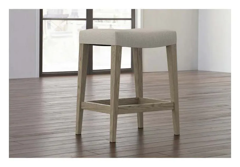 Bassett 4121-0188F Vail Oak Fabric Saddle Stool Bassett 4121-0188F Vail Oak Fabric Saddle Stool