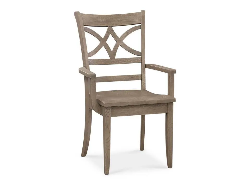 Bassett 4121-1000DB Merrill Oak Arm Chair