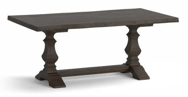 Bassett 4121-7242HLE Harvest Oak Live Edge Dining Table