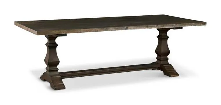Bassett 4121-9042HLE Harvest Oak Live Edge Dining Table Bassett 4121-9042HLE Harvest Oak Live Edge Dining Table