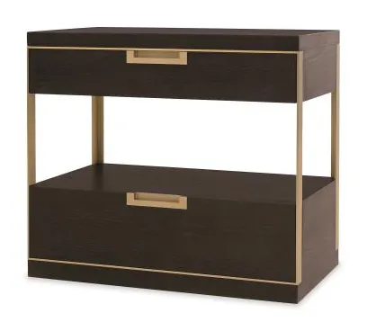 Century Furniture CA3-222 Cadence Two Drawer Nightstand Mocha Century Furniture CA3-222 Cadence Two Drawer Nightstand Mocha