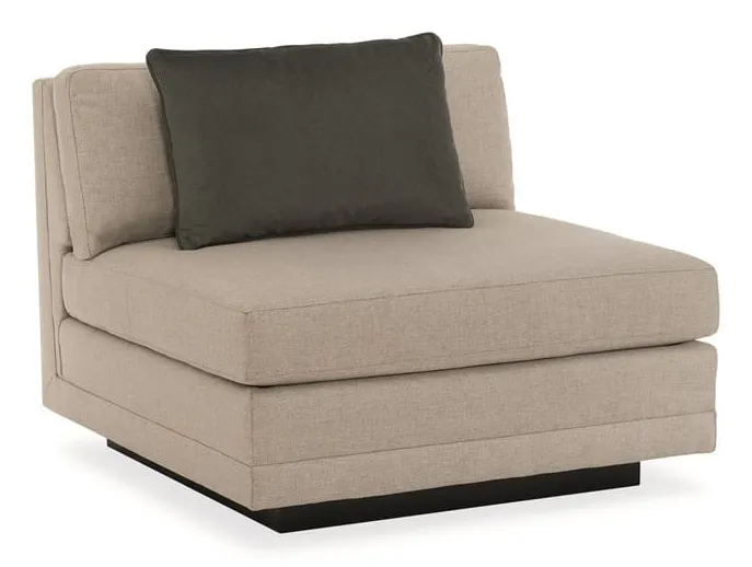 Caracole M050-017-AC1-A Modern Fusion Upholstery Fusion Armless Chair Caracole M050-017-AC1-A Modern Fusion Upholstery Fusion Armless Chair