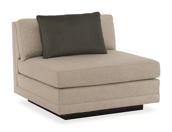 Caracole M050-017-AC1-A Modern Fusion Upholstery Fusion Armless Chair Caracole M050-017-AC1-A Modern Fusion Upholstery Fusion Armless Chair