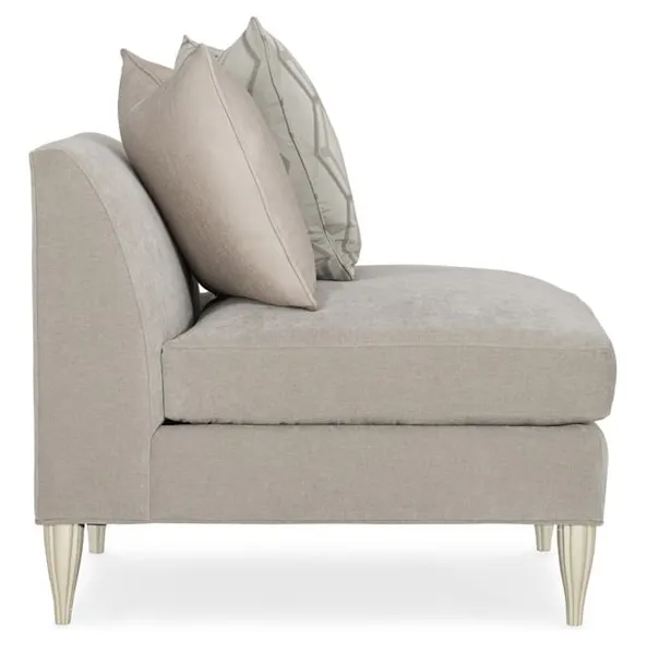 Caracole UPH-019-AC1-B Caracole Classic Fret Knot Armless Chair Sectional Caracole UPH-019-AC1-B Caracole Classic Fret Knot Armless Chair Sectional