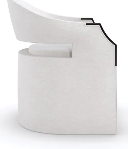 Caracole UPH-421-032-A Dinner Roll Accent Chair Caracole UPH-421-032-A Dinner Roll Accent Chair