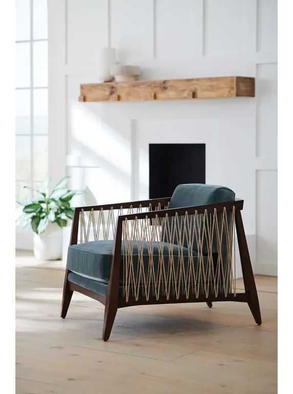Caracole UPH-421-131- Caracole Classic Rope Me In Accent Chair Caracole UPH-421-131- Caracole Classic Rope Me In Accent Chair