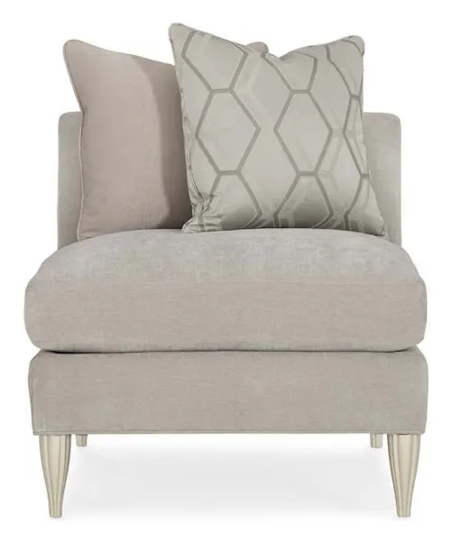 Caracole UPH-019-AC1-B Caracole Classic Fret Knot Armless Chair Sectional Caracole UPH-019-AC1-B Caracole Classic Fret Knot Armless Chair Sectional