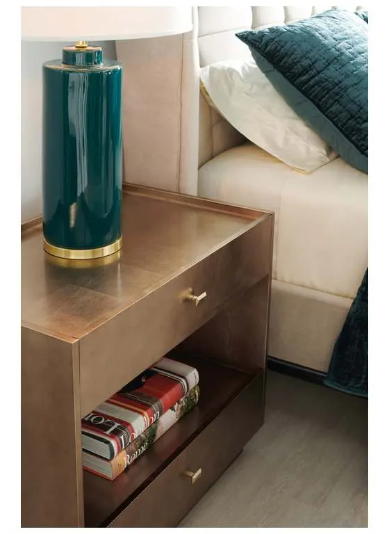 Caracole M103-419-062 Modern Edge Perimeter Nightstand Caracole M103-419-062 Modern Edge Perimeter Nightstand