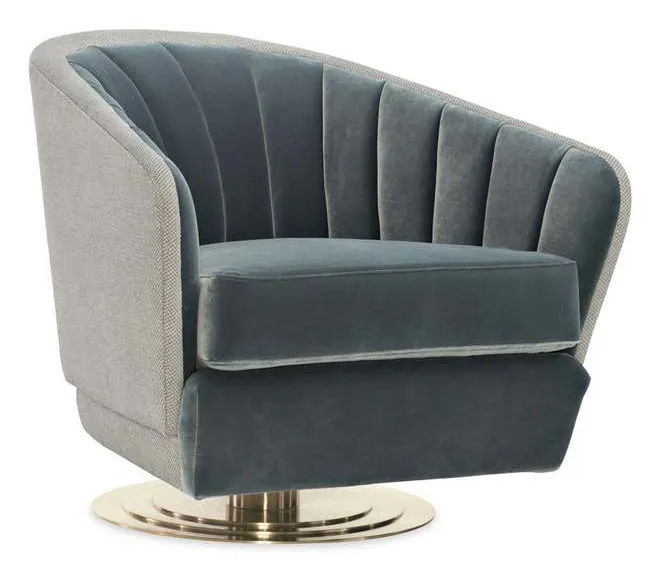 Caracole M100-419-033-A Modern Edge Concentric Swivel Chair Accent Chair Caracole M100-419-033-A Modern Edge Concentric Swivel Chair Accent Chair