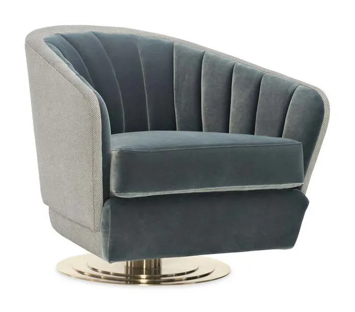 Caracole M100-419-033-A Modern Edge Concentric Swivel Chair Accent Chair Caracole M100-419-033-A Modern Edge Concentric Swivel Chair Accent Chair