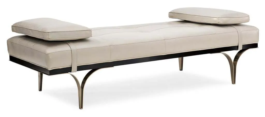 Caracole M100-419-441-A Modern Edge Head To Head Daybed Bench Caracole M100-419-441-A Modern Edge Head To Head Daybed Bench