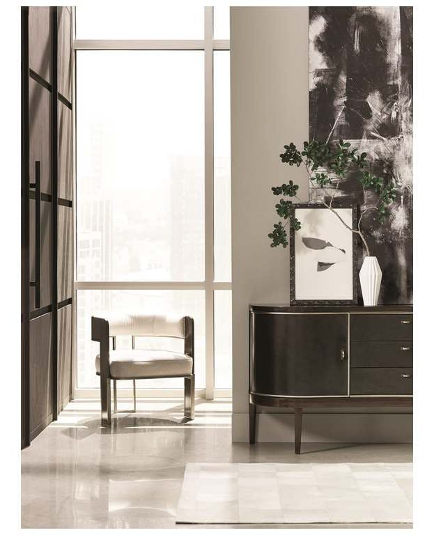 Caracole M020-417-132-A Modern Streamline Streamliner Chair Caracole M020-417-132-A Modern Streamline Streamliner Chair