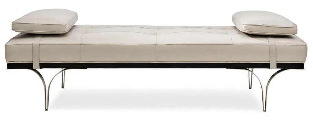 Caracole M100-419-441-A Modern Edge Head To Head Daybed Bench Caracole M100-419-441-A Modern Edge Head To Head Daybed Bench