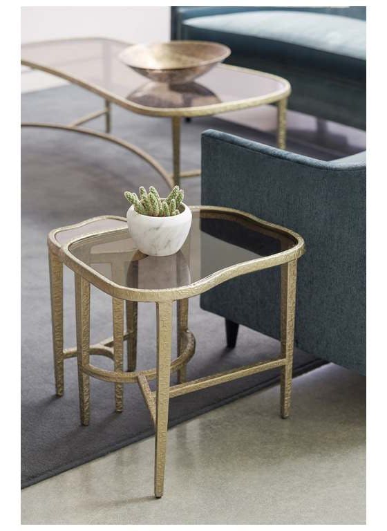 Caracole M101-419-411 Modern Edge Contour End Table Accent Table Caracole M101-419-411 Modern Edge Contour End Table Accent Table