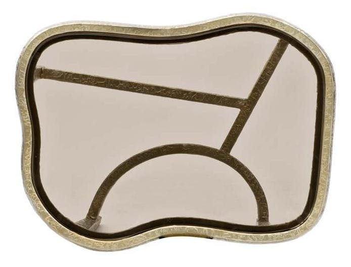 Caracole M101-419-411 Modern Edge Contour End Table Accent Table Caracole M101-419-411 Modern Edge Contour End Table Accent Table