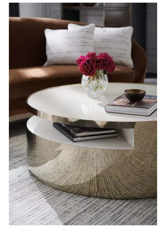 Caracole SIG-021-401 Signature Metropolitan Turn Style Cocktail Table Caracole SIG-021-401 Signature Metropolitan Turn Style Cocktail Table