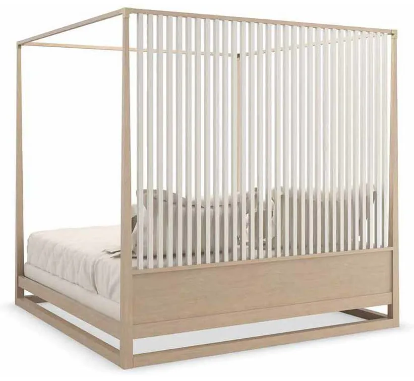 Caracole CLA-022-122 Caracole Classic Pinstripe Light King Bed Caracole CLA-022-122 Caracole Classic Pinstripe Light King Bed