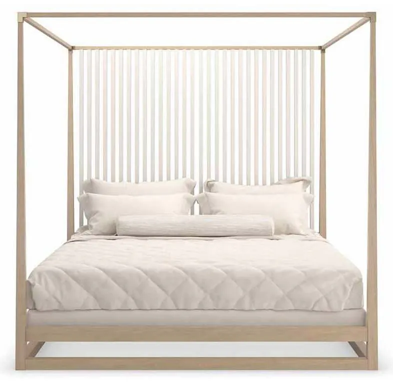Caracole CLA-022-122 Caracole Classic Pinstripe Light King Bed Caracole CLA-022-122 Caracole Classic Pinstripe Light King Bed