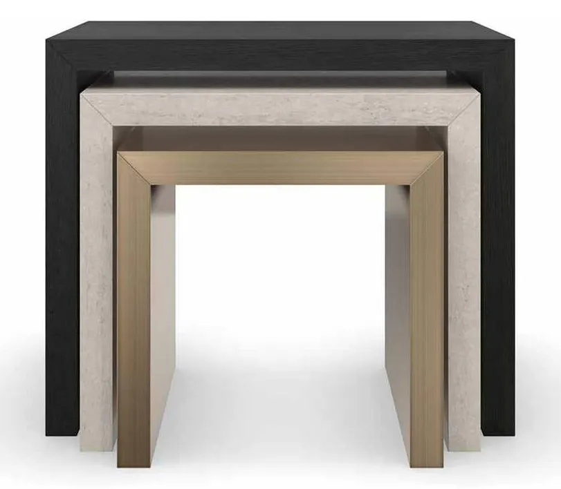 Caracole M141-022-471 Modern Principles Contrast Nesting Tables Caracole M141-022-471 Modern Principles Contrast Nesting Tables