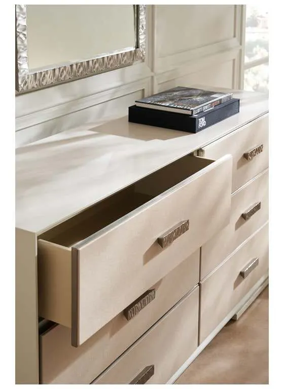 Caracole CLA-423-012 Caracole Classic Silver Lining Dresser Caracole CLA-423-012 Caracole Classic Silver Lining Dresser