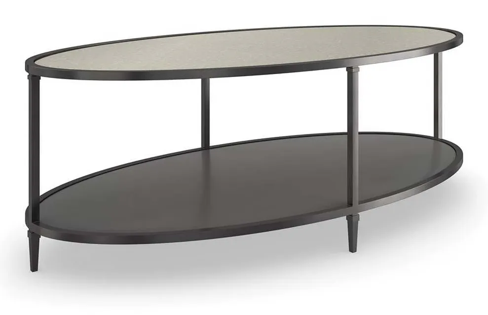 Caracole CLA-423-407 Caracole Classic Smoulder Oval Cocktail Table Caracole CLA-423-407 Caracole Classic Smoulder Oval Cocktail Table