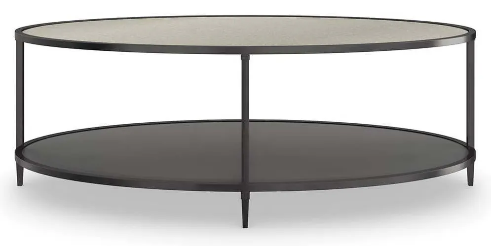 Caracole CLA-423-407 Caracole Classic Smoulder Oval Cocktail Table Caracole CLA-423-407 Caracole Classic Smoulder Oval Cocktail Table