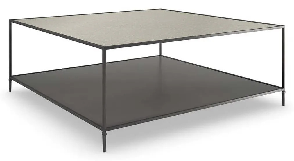 Caracole CLA-423-408 Caracole Classic Smoulder Square Cocktail Table Caracole CLA-423-408 Caracole Classic Smoulder Square Cocktail Table