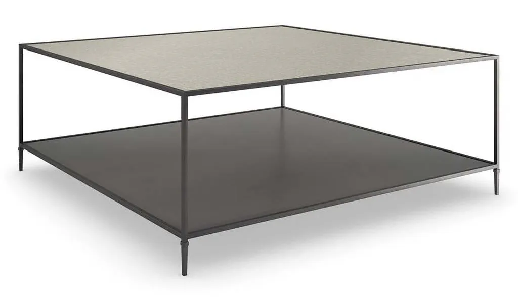 Caracole CLA-423-408 Caracole Classic Smoulder Square Cocktail Table Caracole CLA-423-408 Caracole Classic Smoulder Square Cocktail Table