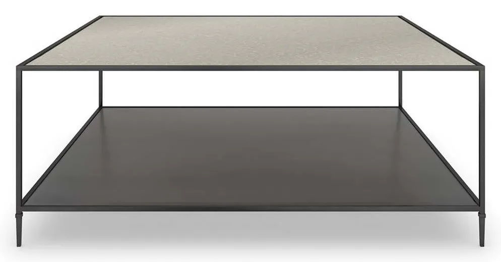 Caracole CLA-423-408 Caracole Classic Smoulder Square Cocktail Table Caracole CLA-423-408 Caracole Classic Smoulder Square Cocktail Table