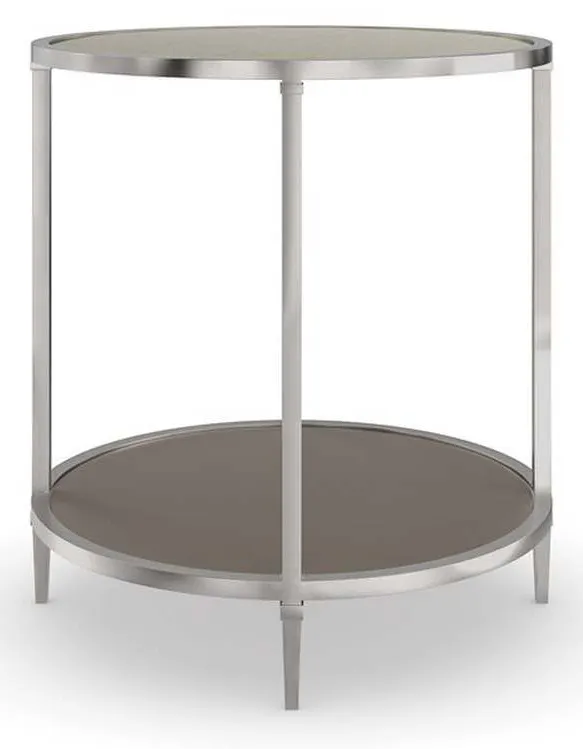 Caracole CLA-423-419 Caracole Classic Shimmer Round End Table Caracole CLA-423-419 Caracole Classic Shimmer Round End Table