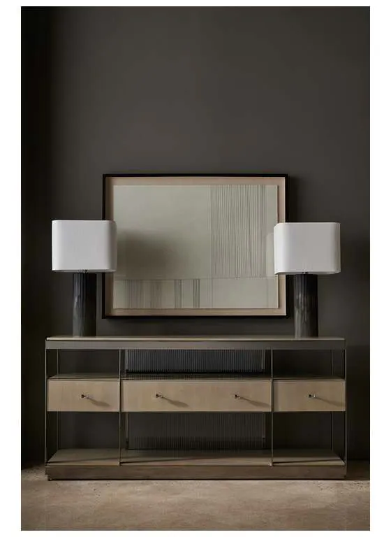 Caracole CLA-422-443 Caracole Classic Shelf Sufficient Console Caracole CLA-422-443 Caracole Classic Shelf Sufficient Console