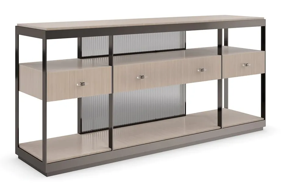 Caracole CLA-422-443 Caracole Classic Shelf Sufficient Console Caracole CLA-422-443 Caracole Classic Shelf Sufficient Console