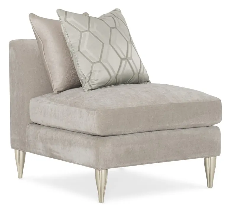 Caracole UPH-019-AC1-B Caracole Classic Fret Knot Armless Chair Sectional Caracole UPH-019-AC1-B Caracole Classic Fret Knot Armless Chair Sectional