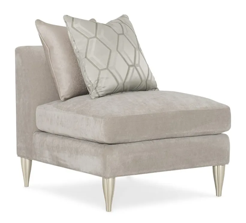 Caracole UPH-019-AC1-B Caracole Classic Fret Knot Armless Chair Sectional Caracole UPH-019-AC1-B Caracole Classic Fret Knot Armless Chair Sectional