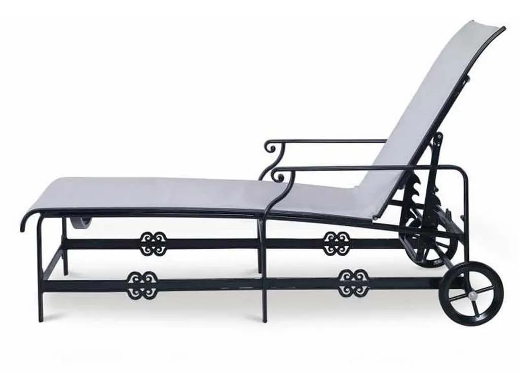 Century AE-D41-72 Augustine Metal Articulating Sling Chaise