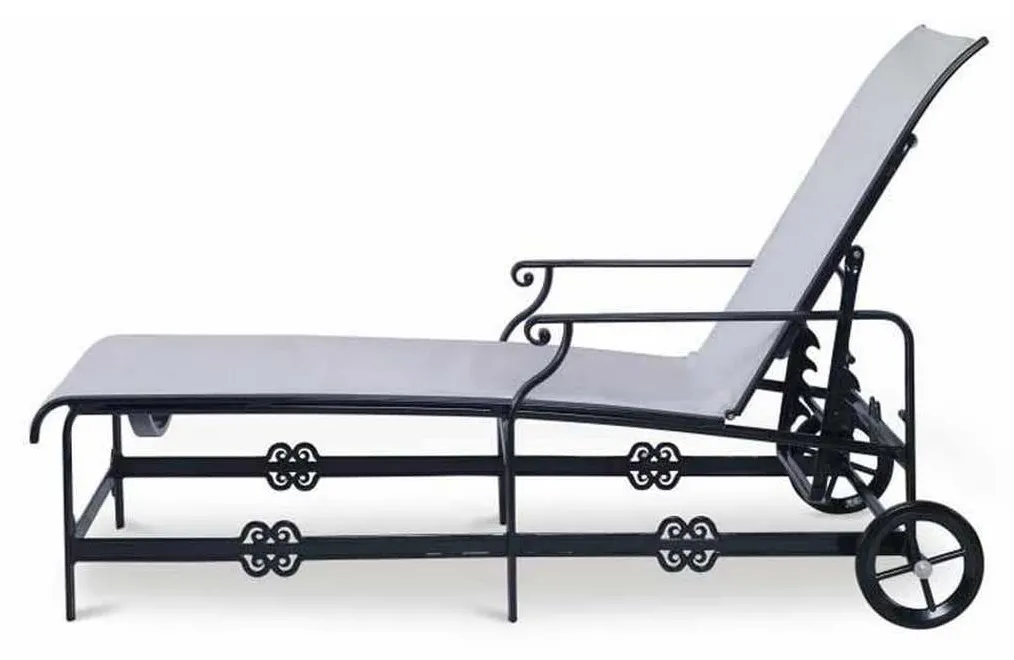Century AE-D41-72 Augustine Metal Articulating Sling Chaise Century AE-D41-72 Augustine Metal Articulating Sling Chaise