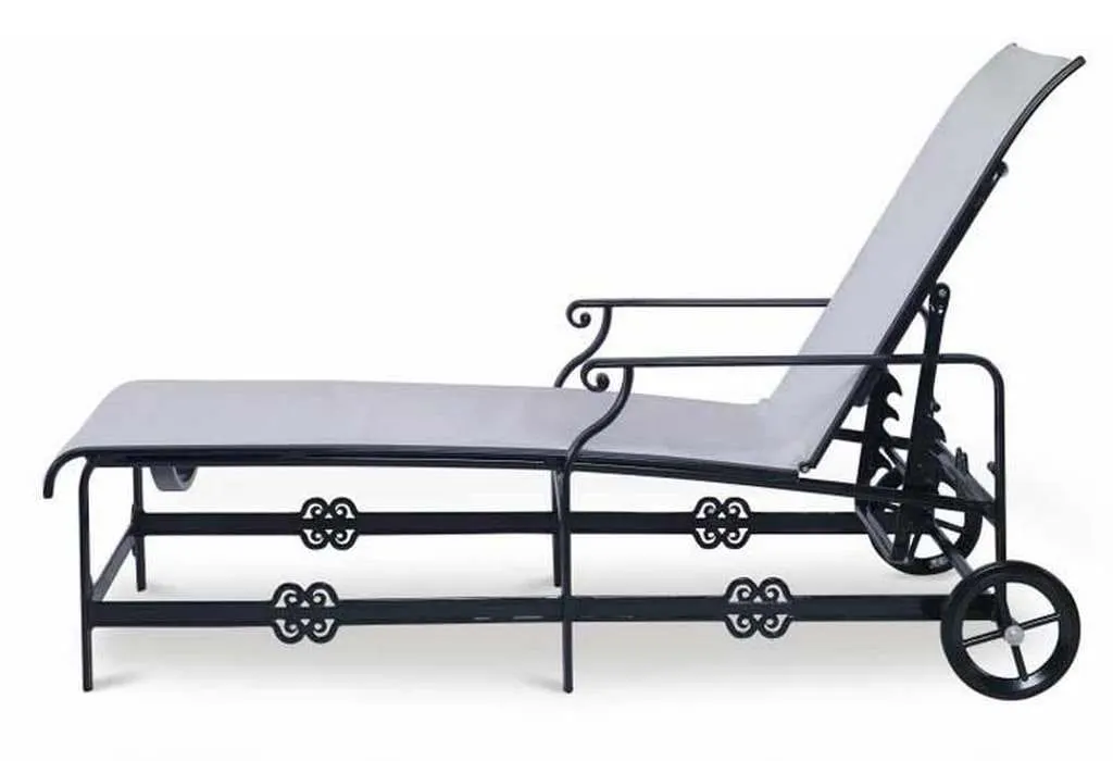 Century AE-D41-72 Augustine Metal Articulating Sling Chaise Century AE-D41-72 Augustine Metal Articulating Sling Chaise