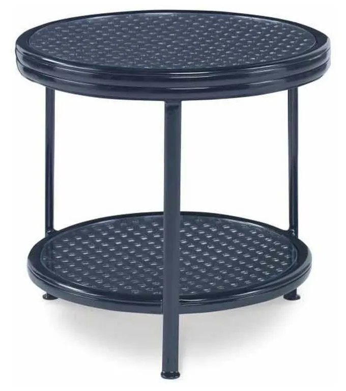 Century AE-D41-81 Augustine Metal Side Table with Tempered Glass Century AE-D41-81 Augustine Metal Side Table with Tempered Glass