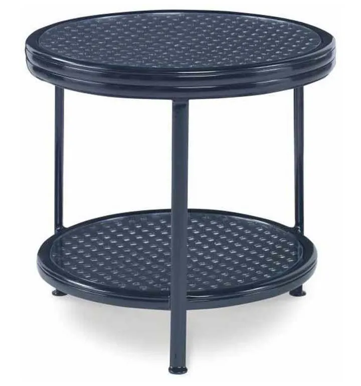 Century AE-D41-81 Augustine Metal Side Table with Tempered Glass Century AE-D41-81 Augustine Metal Side Table with Tempered Glass
