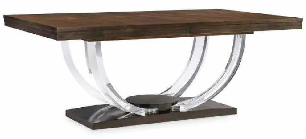 Century 559-305-A Omni Large Rectangular Dining Table Acrylic Base Century 559-305-A Omni Large Rectangular Dining Table Acrylic Base