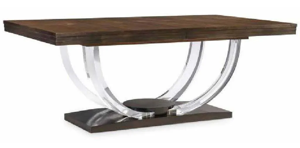 Century 559-305-A Omni Large Rectangular Dining Table Acrylic Base Century 559-305-A Omni Large Rectangular Dining Table Acrylic Base