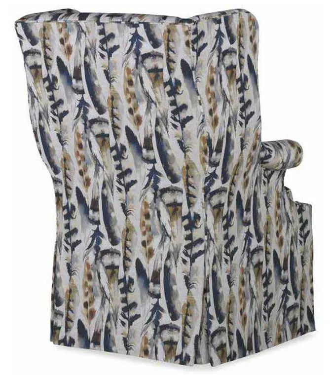 Century 11-1050SK Leo Skirted Wing Chair Century 11-1050SK Leo Skirted Wing Chair