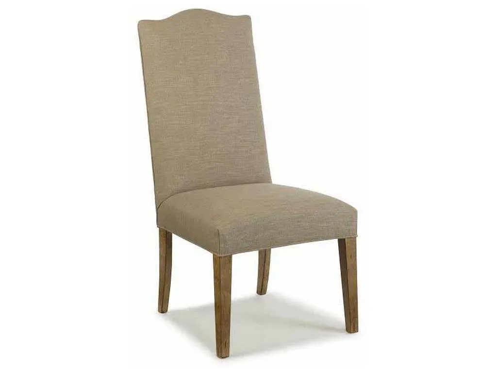 Century 3372-3 Hollister Straight Back Exposed Wood with Camelback Top