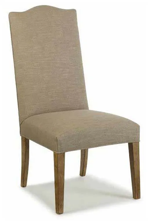 Century 3372-3 Hollister Straight Back Exposed Wood with Camelback Top Century 3372-3 Hollister Straight Back Exposed Wood with Camelback Top